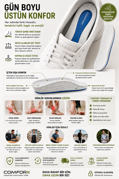 ComforX™ Boy Uzatan Tabanlık